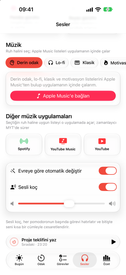 Ruh haline göre Apple Music